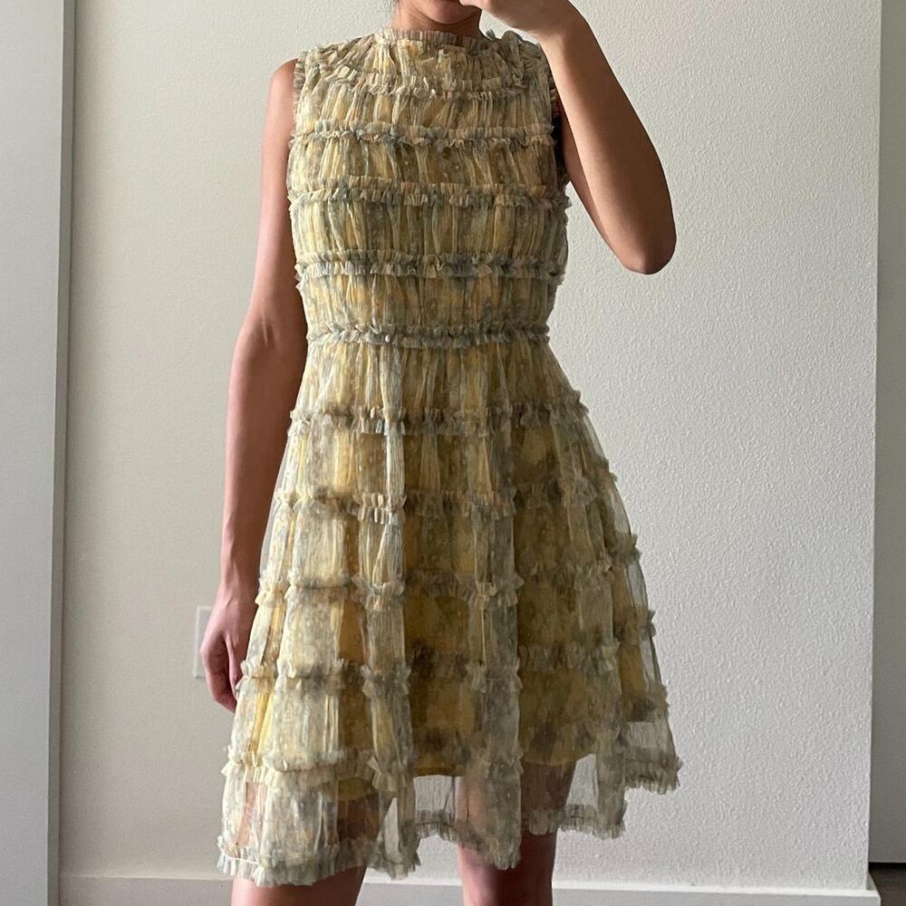 Yellow Floral Dress